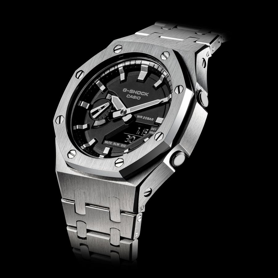 Ga-2100 Ap Royal Oak Full Steel (Silver) - G-Watch